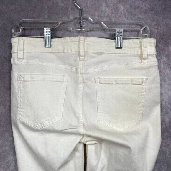 Buffalo David Bitton Aubrey Jeans Women's 8/29 White Mid Rise Super Soft Ankle - Picture 9 of 15